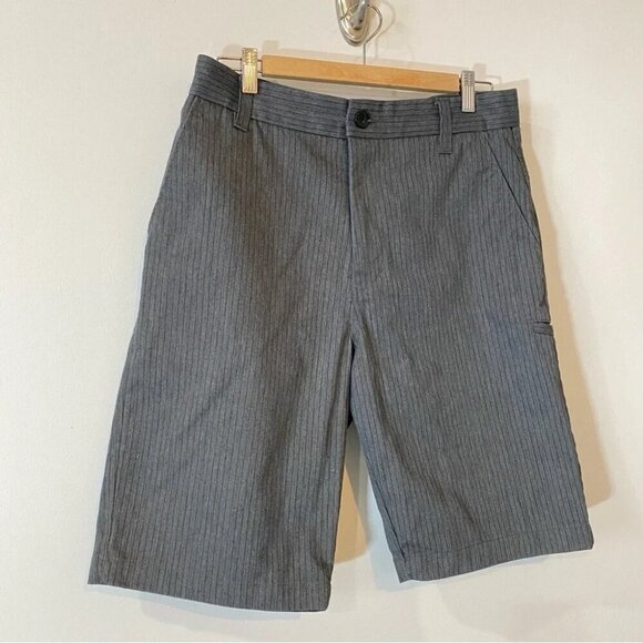 Fox Size 31 Grey and Black Pinstripe Utility Shorts inseam 11in - Picture 3 of 16